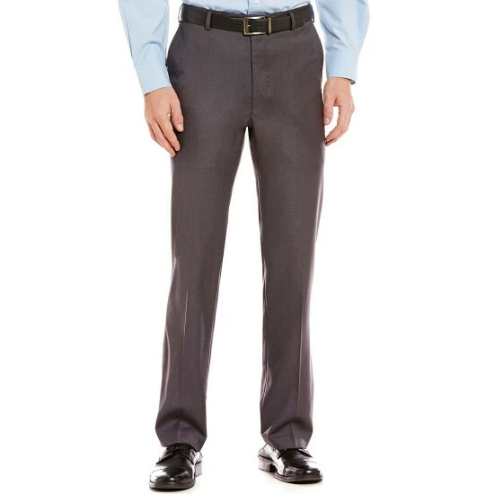 Cheapest 🌟 Roundtree & Yorke TravelSmart Luxury Gabardine Ultimate Comfort Classic Fit Non-Iron Flat Front 👗 Dress Pants Blue ✨ - Image 11