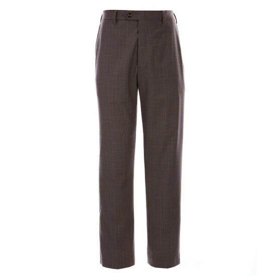 Promo ⭐ Roundtree & Yorke TravelSmart Ultimate Comfort Classic Fit Easy Care Wool Blend Flat Front 👗 Dress Pants Tan 🛒