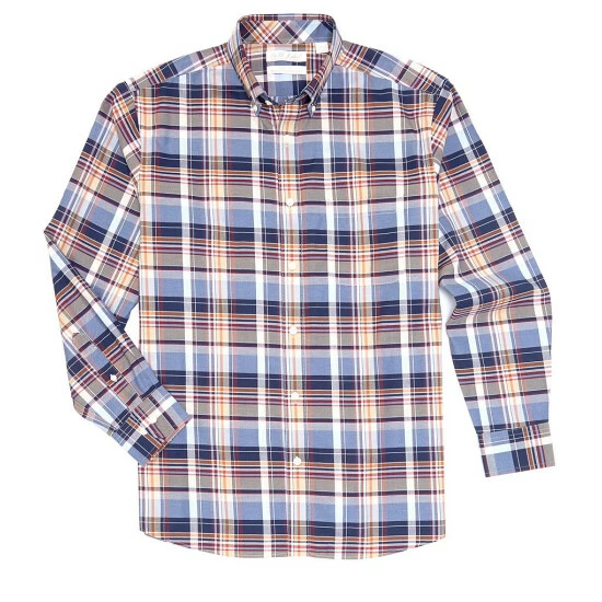Best deal 🛒 Gold Label Roundtree & Yorke Long-Sleeve Large Plaid Sport 👕 Shirt Balsam 💯 - Image 3