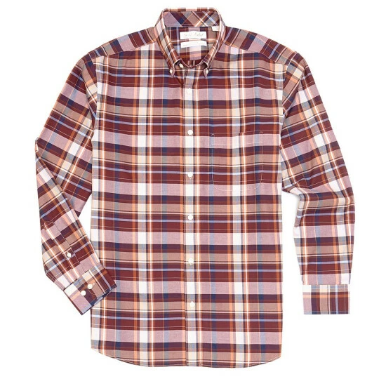 Best deal 🛒 Gold Label Roundtree & Yorke Long-Sleeve Large Plaid Sport 👕 Shirt Balsam 💯 - Image 4