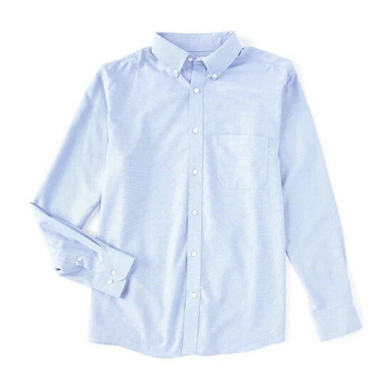 Cheap ❤️ Roundtree & Yorke Gold Label Long Sleeve Solid Button Front Dobby 👚 Shirt Black 🎉 - Image 5