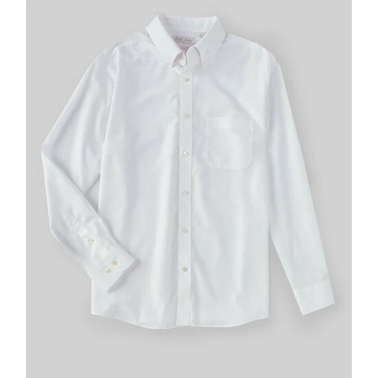 Cheap ❤️ Roundtree & Yorke Gold Label Long Sleeve Solid Button Front Dobby 👚 Shirt Black 🎉 - Image 6