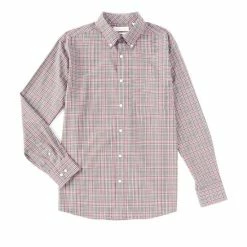 New 💯 Roundtree & Yorke Gold Label Long Sleeve Plaid 👕 Shirt Green 🛒