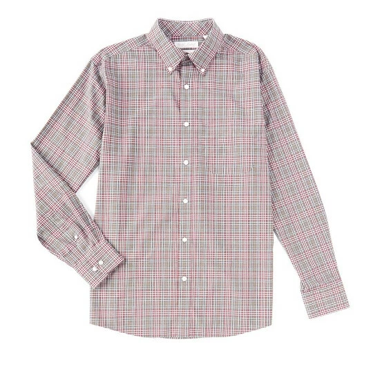 New 💯 Roundtree & Yorke Gold Label Long Sleeve Plaid 👕 Shirt Green 🛒