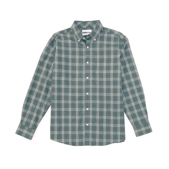 New 💯 Roundtree & Yorke Gold Label Long Sleeve Plaid 👕 Shirt Green 🛒 - Image 2