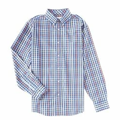 Best Pirce 🛒 Roundtree & Yorke Gold Label Non-Iron Button Down 👗 Dress 👕 Shirt Cadet Blue 😉