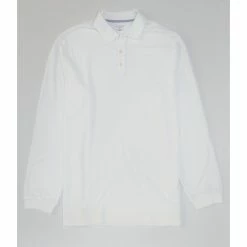 Top 10 🔔 Roundtree & Yorke Big & Tall Long Sleeve Solid Pique Polo White ⌛