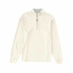 Best deal 🎉 Roundtree & Yorke TravelSmart Long-Sleeve 1/4-Zip Pullover Khaki Heather 🔥