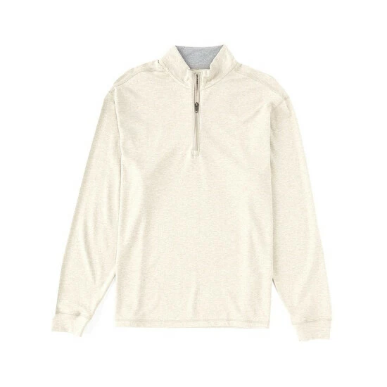 Best deal ๐ Roundtree & Yorke TravelSmart Long-Sleeve 1/4-Zip Pullover Khaki Heather ๐ฅ