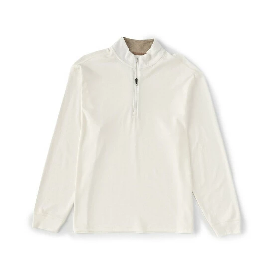 Best deal ๐ Roundtree & Yorke TravelSmart Long-Sleeve 1/4-Zip Pullover Khaki Heather ๐ฅ - Image 5