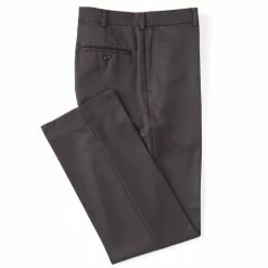 New ❤️ Roundtree & Yorke TravelSmart Non-Iron Ultimate Comfort Microfiber Flat-Front 👗 Dress Pants Grey 🥰