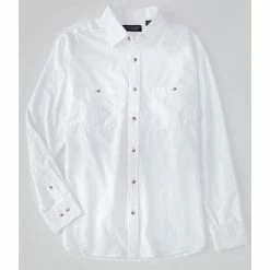 Cheapest 💯 Roundtree & Yorke Long-Sleeve Solid Chambray 👚 Shirt Bleach 🛒