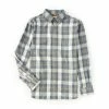 Outlet 🧨 Roundtree & Yorke Outdoors Long Sleeve Plaid 👕 Shirt Coconut Milk 👏