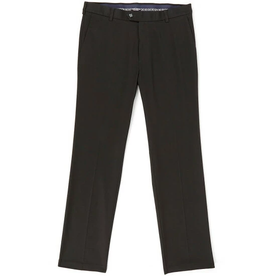 Top 10 🌟 Roundtree & Yorke TravelSmart CoreComfort Flat-Front Straight Fit Chino Pants Grey Smoke ✔️ - Image 2