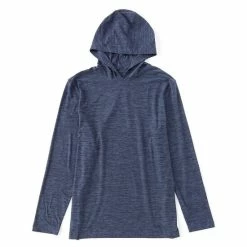 Coupon 👍 Roundtree & Yorke Long- Sleeve Solid Performance Hoodie Irongate Heather 👏