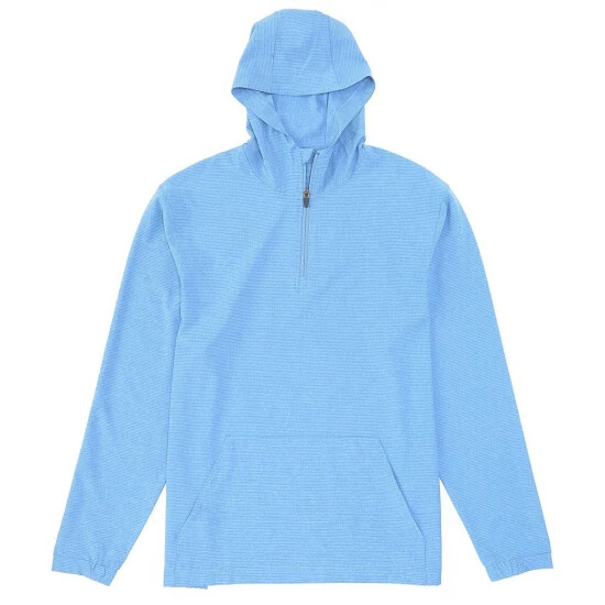 Deals β Roundtree & Yorke Long-Sleeve Performance 1/4 Zip Hoodie Black Lava Heather π - Image 2