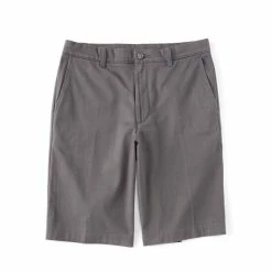 Flash Sale 💯 Roundtree & Yorke 11#double; Inseam Flat-Front Stretch Washed Chino Shorts Peach 🤩