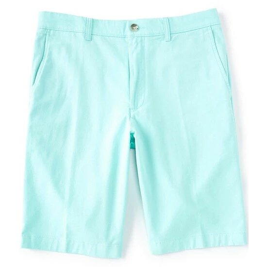 Flash Sale 💯 Roundtree & Yorke 11#double; Inseam Flat-Front Stretch Washed Chino Shorts Peach 🤩 - Image 7