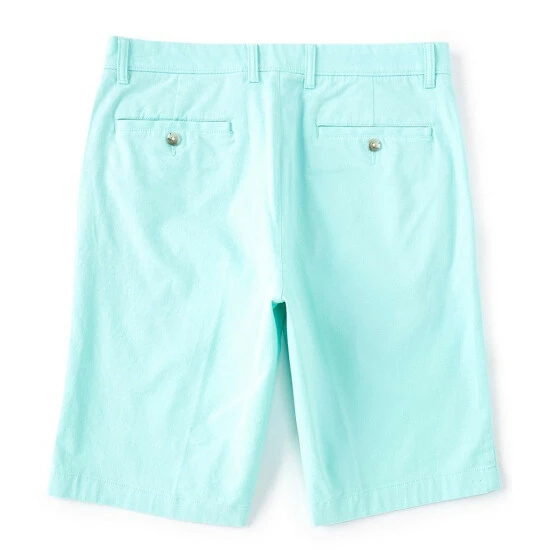 Flash Sale 💯 Roundtree & Yorke 11#double; Inseam Flat-Front Stretch Washed Chino Shorts Peach 🤩 - Image 8