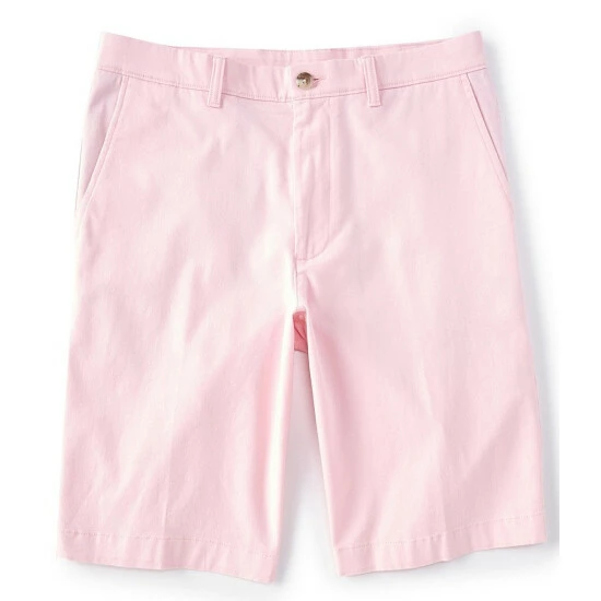 Flash Sale 💯 Roundtree & Yorke 11#double; Inseam Flat-Front Stretch Washed Chino Shorts Peach 🤩 - Image 9