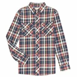 Cheap 🎉 Roundtree & Yorke Outdoors Long Sleeve Plaid Twill 👚 Shirt Coconut Milk ✨