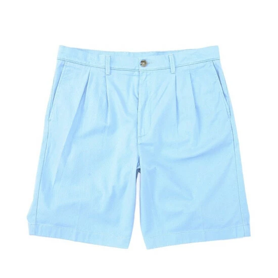 Coupon ๐คฉ Roundtree & Yorke 9#double; Inseam Pleated Wash Chino Shorts Dark Navy ๐