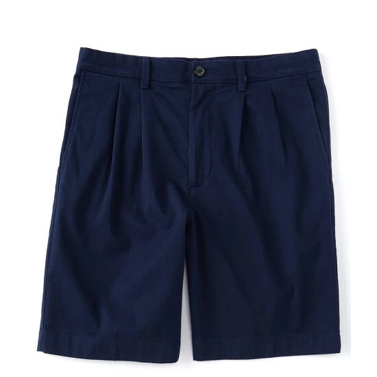 Coupon ๐คฉ Roundtree & Yorke 9#double; Inseam Pleated Wash Chino Shorts Dark Navy ๐ - Image 5