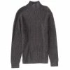 Wholesale 🎁 Roundtree & Yorke Outdoor Rib Turtleneck Long Sleeve Sweater Stone Heather 🎁