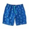New 👏 Roundtree & Yorke Windsurfing 8#double; Inseam Swim Trunks Bright Blue 😍