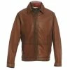 Coupon 🤩 Roundtree & Yorke Brown Burnished Lamb Leather Jacket 🛒