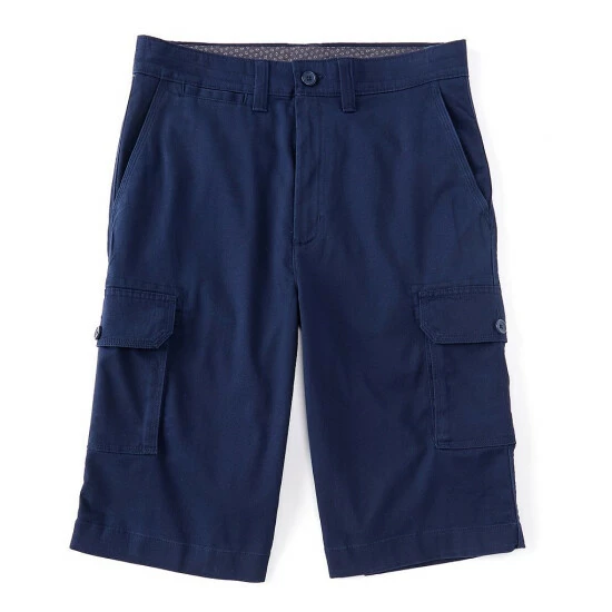 New ๐ฅฐ Roundtree & Yorke 13#double; Inseam Wash Cargo Shorts Silver Cloud โ๏ธ