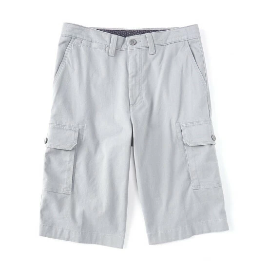 New ๐ฅฐ Roundtree & Yorke 13#double; Inseam Wash Cargo Shorts Silver Cloud โ๏ธ - Image 3