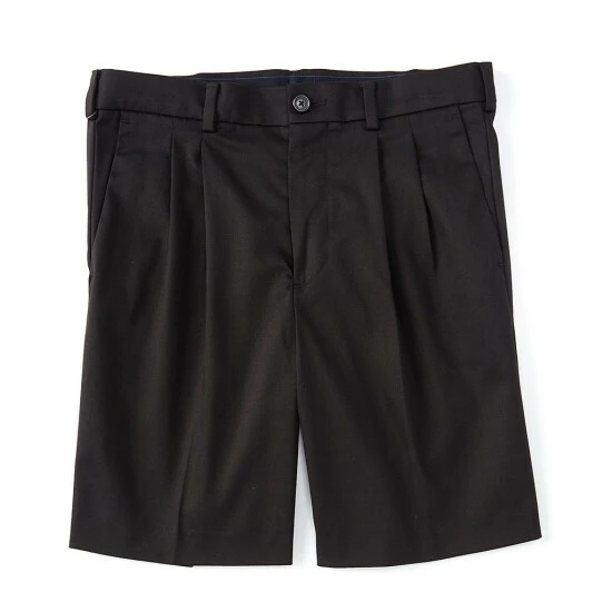 Hot Sale ✔️ Roundtree & Yorke TravelSMART 8#double; Inseam Pleated Shorts Stone ✔️