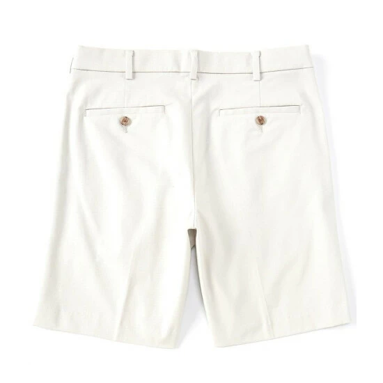 Hot Sale ✔️ Roundtree & Yorke TravelSMART 8#double; Inseam Pleated Shorts Stone ✔️ - Image 4