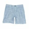 Cheapest ⭐ Roundtree & Yorke 7#double; Inseam Chambray Leaf Shorts Blue 🎉