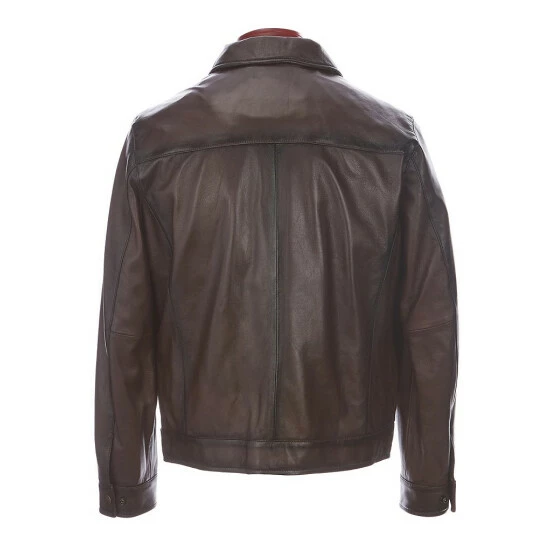 Coupon โจ Roundtree & Yorke Big & Tall Burnished Brown Lamb Hipster Jacket Dark Brown ๐ - Image 2