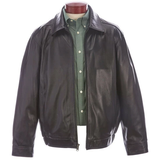 Flash Sale ๐ Roundtree & Yorke Lamb Bomber Jacket Black ๐คฉ - Image 3