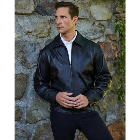 Flash Sale ๐ Roundtree & Yorke Lamb Bomber Jacket Black ๐คฉ - Image 4