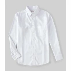 Budget ⌛ Roundtree & Yorke Gold Label Big & Tall Long Sleeve Solid Dobby 👚 Shirt White 😍