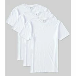 Best deal 🥰 Gold Label Roundtree & Yorke 3-Pack Supima Cotton Crewneck T-Shirts White ❤️