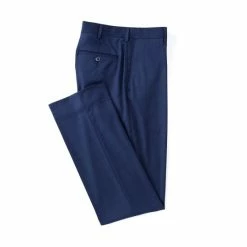 Cheapest 🌟 Roundtree & Yorke TravelSmart Luxury Gabardine Ultimate Comfort Classic Fit Non-Iron Flat Front 👗 Dress Pants Blue ✨
