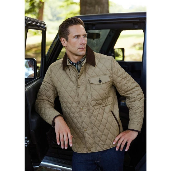 Best reviews of ๐ฅ Roundtree & Yorke Diamond Quilted ๐ Shirt Jacket Khaki ๐ฏ - Image 3