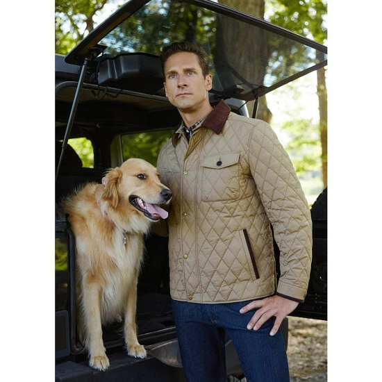 Best reviews of ๐ฅ Roundtree & Yorke Diamond Quilted ๐ Shirt Jacket Khaki ๐ฏ - Image 4
