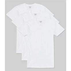 New ⭐ Roundtree & Yorke Short-Sleeve V-Neck Tees 3-Pack White 👍