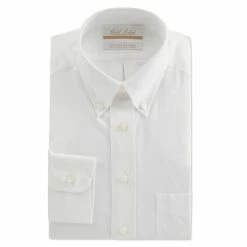 Best Pirce 🔔 Gold Label Roundtree & Yorke Non-Iron Full-Fit Button-Down Collar Solid 👗 Dress 👕 Shirt Blue 😍