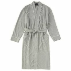 Coupon 🌟 Roundtree & Yorke Big & Tall Solid Waffle Kimono Robe Grey Heather ✨