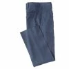 Deals 😉 Roundtree & Yorke TravelSmart Ultimate-Comfort Easy-Care Linen-Blend Flat-Front 👗 Dress Pants Blue ✔️