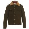 Discount 👏 Roundtree & Yorke Wool Blend Trucker Jacket Brown 🥰
