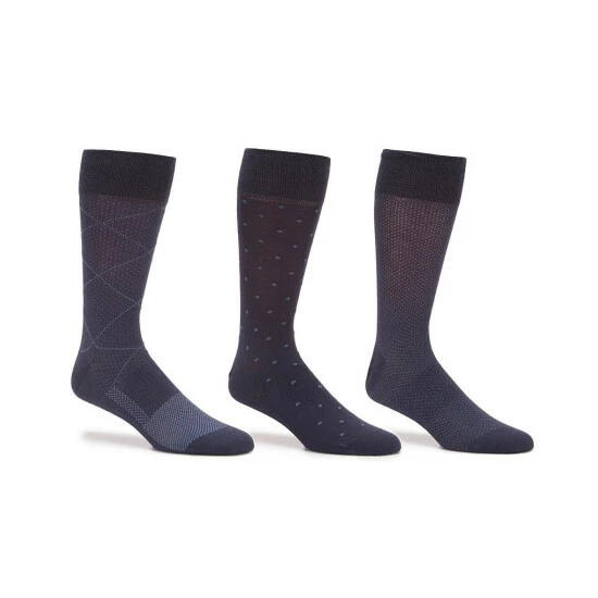 Cheapest 🎁 Gold Label Roundtree & Yorke Argyle Crew 👗 Dress 🧦 Socks 3-Pack Brown 🎁 - Image 3