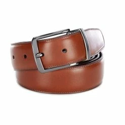 Flash Sale 😉 Roundtree & Yorke Big & Tall Old Luggage Reversible Leather Belt 🛒